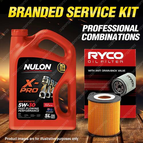 Ryco Oil Filter 5L XPR5W30 Engine Oil Kit for Mazda 3 BK MPS 6 GG GY Mpv LW