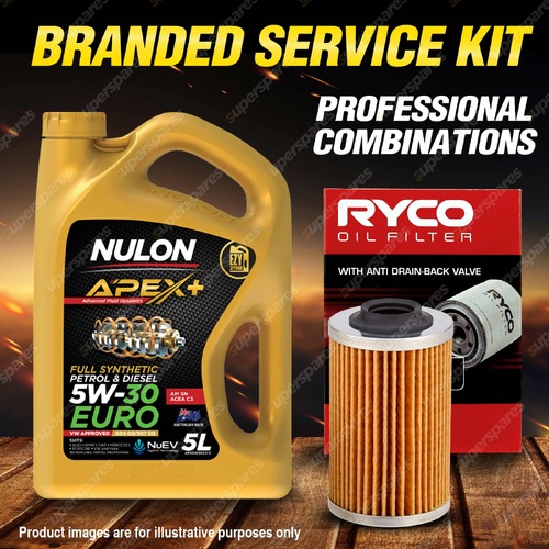 Ryco Oil Filter 5L APX5W30C3 Engine Oil Service Kit for Saab 9-3 2.8T 184kW V6