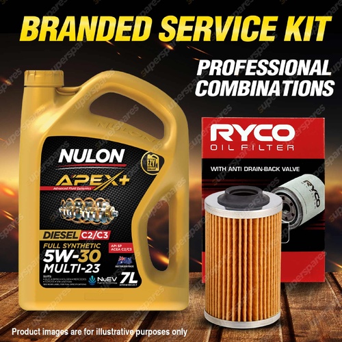 Ryco Oil Filter 7L APX5W30C23 Engine Oil Service Kit for Saab 9-3 2.8T 184kW V6
