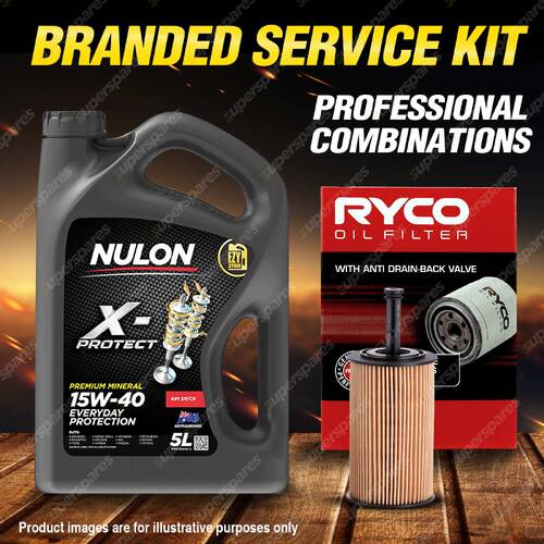 Ryco Oil Filter 5L PRO15W40 Engine Oil Service Kit for Citroen C2 C3 Xsara N7