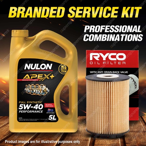 Ryco Oil Filter 5L APX5W40 Engine Oil Service Kit for Volkswagen Passat 3B V5