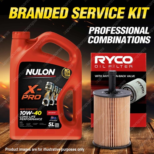 Ryco Oil Filter 5L XPR10W40 Engine Oil Service Kit for Audi A3 8P 3.2i V6