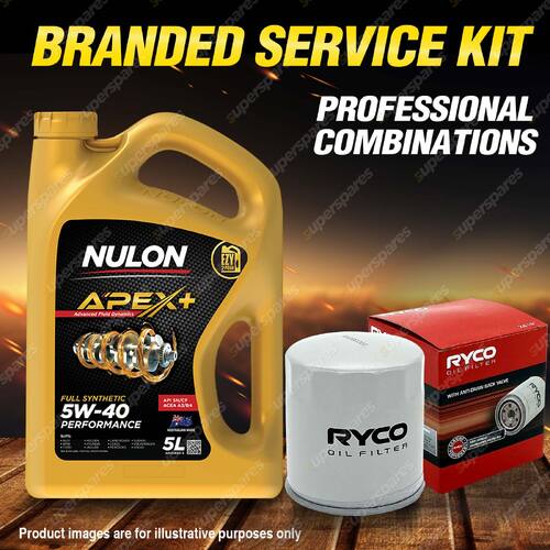 Ryco Oil Filter 5L APX5W40 Engine Oil Service Kit for Bmw 118I 318I 318Ti 320I