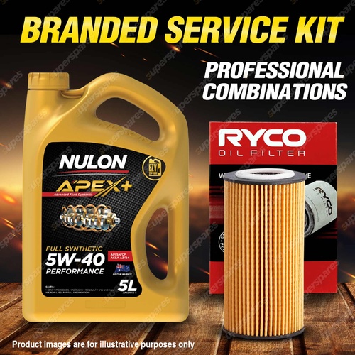 Ryco Oil Filter 5L APX5W40 Engine Oil Service Kit for Volkswagen Golf Mk V