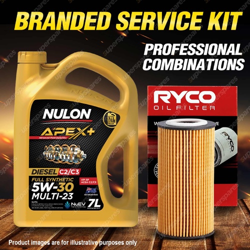 Ryco Oil Filter 7L APX5W30C23 Engine Oil Service Kit for Volvo S60 V60 Xc60 Xc70