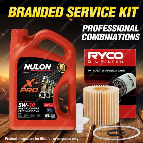 Ryco Oil Filter 5L XPR5W30 Engine Oil Service Kit for Lexus Es300H Is300H Nx300H