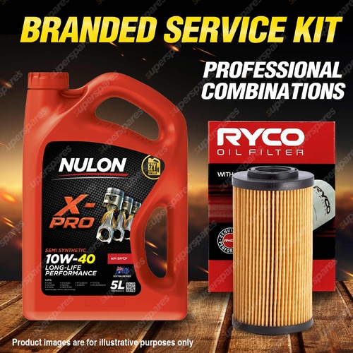 Ryco Oil Filter 5L XPR10W40 Engine Oil Service Kit for Hyundai I30 FD 1.6L 07-08