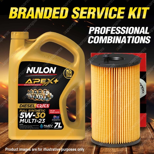 Ryco Oil Filter 7L APX5W30C23 Engine Oil Service Kit for Citroen C6