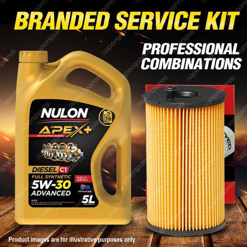 Ryco Oil Filter 5L APX5W30C1 Engine Oil Service Kit for Jaguar S Xf X250 V6