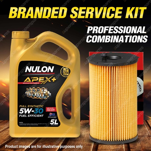 Ryco Oil Filter 5L APX5W30A5 Engine Oil Service Kit for Ford Territory SZ II