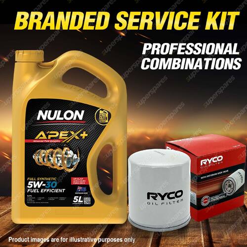 Ryco Oil Filter 5L APX5W30A5 Engine Oil Service Kit for Volvo C30 S40 V50
