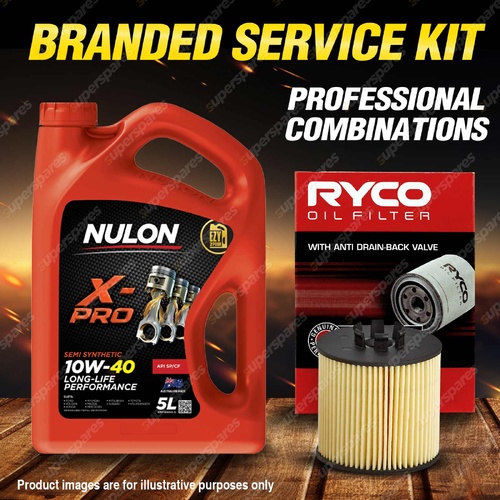 Ryco Oil Filter 5L XPR10W40 Engine Oil Service Kit for Volkswagen Polo 9N 1.6L