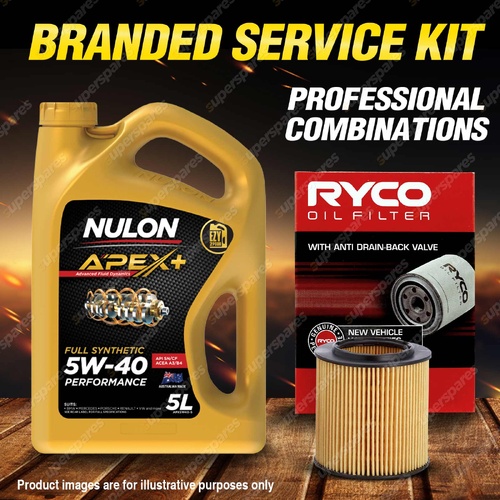 Ryco Oil Filter Nulon 5L APX5W40 Engine Oil Kit for Bmw 125I 220I 228I 320I 328I