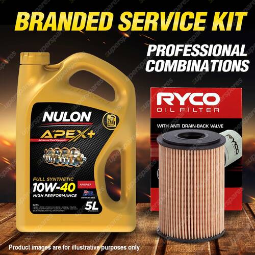 Ryco Oil Filter 5L APX10W40 Engine Oil Kit for Mercedes Benz A140 A190 A160