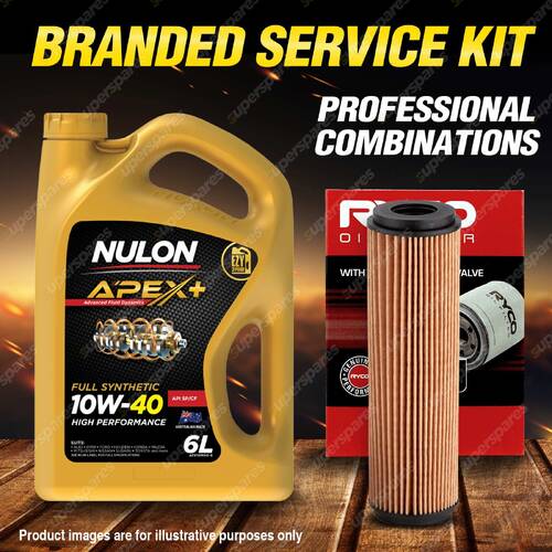 Ryco Oil Filter 6L APX10W40 Engine Oil Service Kit for Mercedes Benz C230K E200K