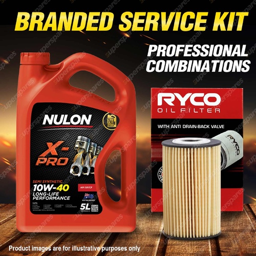 Ryco Oil Filter 5L XPR10W40 Engine Oil Service Kit for Hyundai I30 FD GD I40 VF