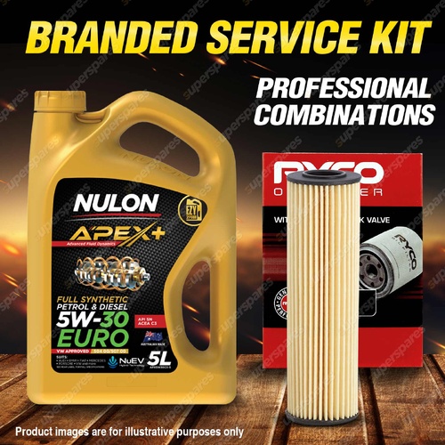 Ryco Oil Filter 5L APX5W30C3 Engine Oil Kit for Mercedes Benz E250Cgi Slk200