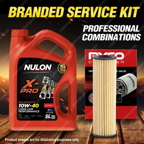 Ryco Oil Filter 5L XPR10W40 Engine Oil Kit for Mercedes Benz E250Cgi Slk200