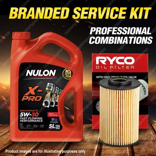 Ryco Oil Filter 5L XPR5W30 Engine Oil Service Kit for Kia Grand Carnival VQ