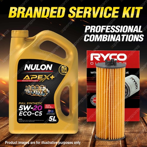 Ryco Oil Filter 5L APX5W20C5 Engine Oil Service Kit for Chrysler 300 LX V6 12-On