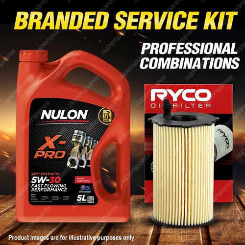Ryco Oil Filter 5L XPR5W30 Engine Oil Service Kit for Kia Grand Carnival VQ V6