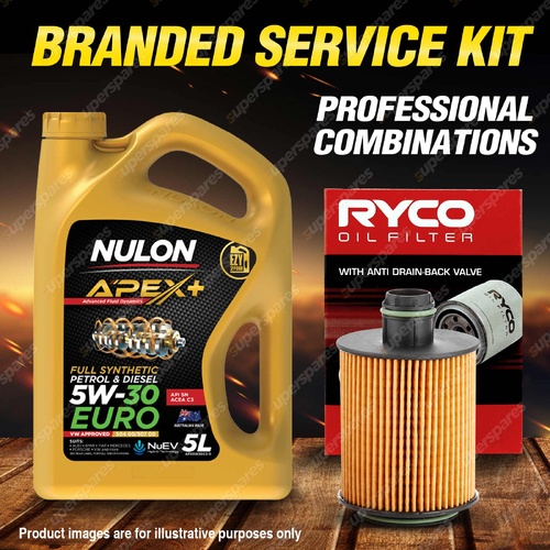 Ryco Oil Filter 5L APX5W30C3 Engine Oil Service Kit for Saab 9-3 1.9 TTiD 1.9L