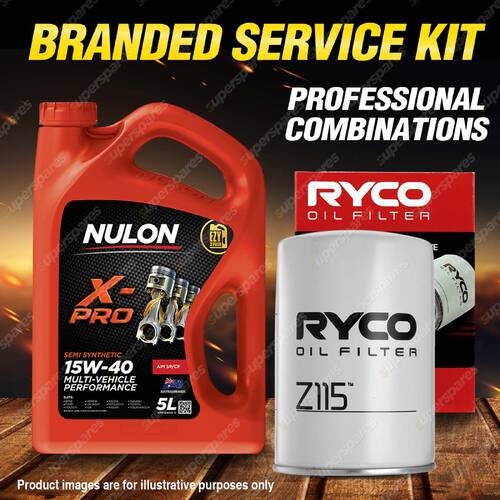 Ryco Oil Filter 5L XPR15W40 Engine Oil Service Kit for Nissan Bluebird 910 II I