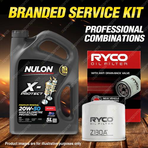 Ryco Oil Filter 5L PRO20W50 Eng. Oil Service Kit for Honda Accord Civic Integra