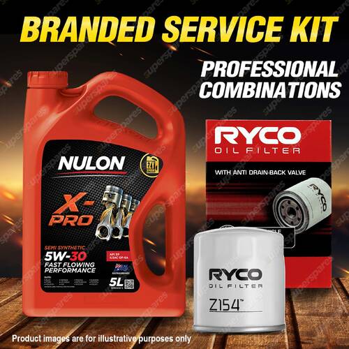 Ryco Oil Filter 5L XPR5W30 Engine Oil Kit for Daewoo Kalos J200 Lacetti J200