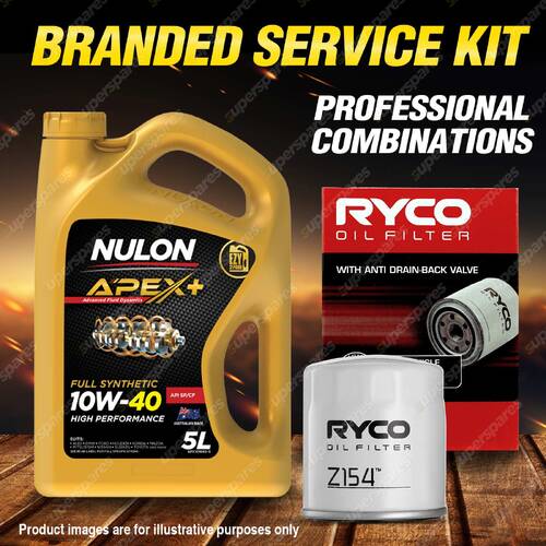 Ryco Oil Filter 5L APX10W40 Engine Oil Service for Toyota Lexcen ST T4 V6