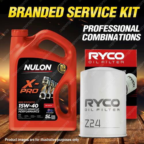 Ryco Oil Filter 5L XPR15W40 Engine Oil Service Kit for Chevrolet Camaro V8