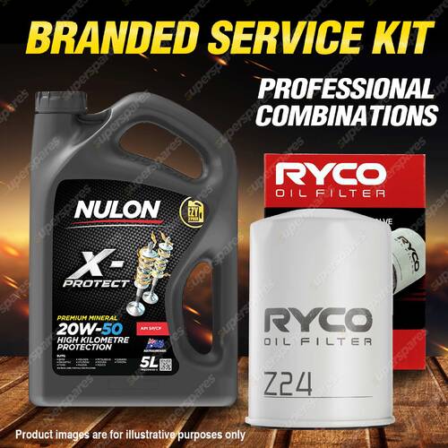 Ryco Oil Filter 5L PRO20W50 Engine Oil Service Kit for Holden Statesman VR