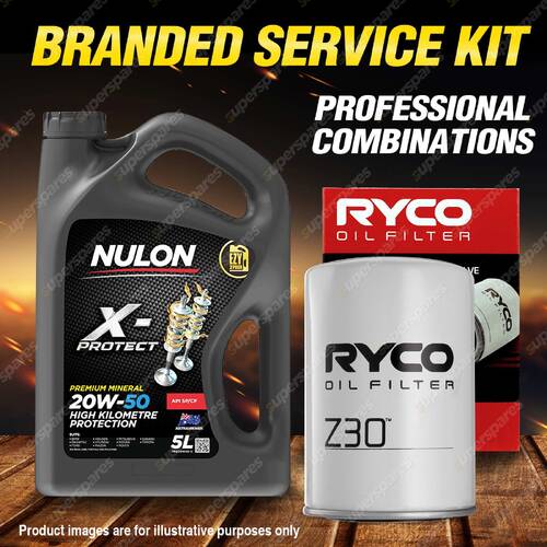 Ryco Oil Filter 5L PRO20W50 Engine Oil Service Kit for Toyota Corona XT130
