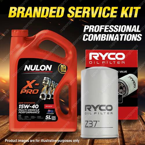 Ryco Oil Filter 5L XPR15W40 Engine Oil Service Kit for Nissan 1000 B10 1200 2300