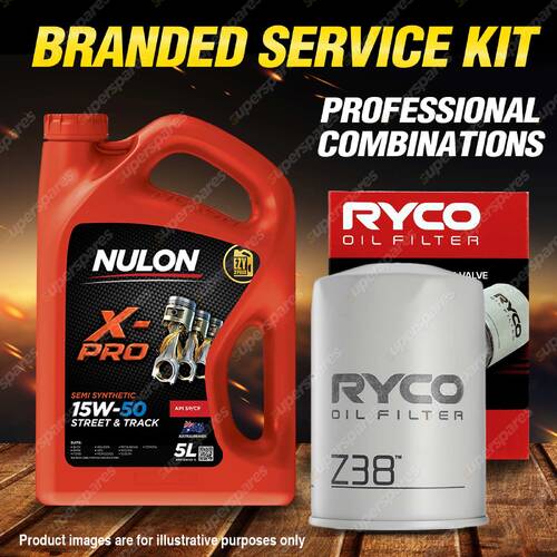 Ryco Oil Filter 5L XPR15W50 Engine Oil Service Kit for Rover 00 Tc P6 4cyl