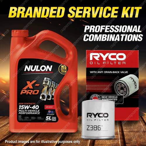 Ryco Oil Filter 5L XPR15W40 Engine Oil Kit for Toyota Camry Celica Corolla Paseo