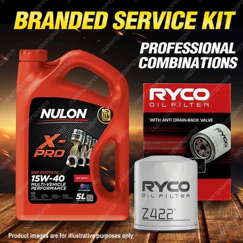Ryco Oil Filter 5L XPR15W40 Engine Oil Service Kit for Bmw 1602 E10 318I 2002Ti