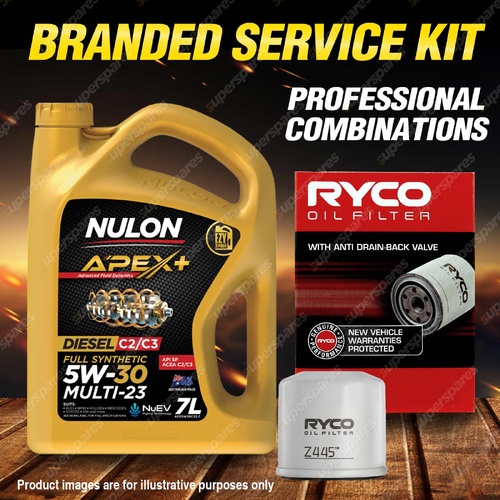 Ryco Oil Filter 7L APX5W30C23 Engine Oil Service Kit for Nissan Maxima J32 09-13