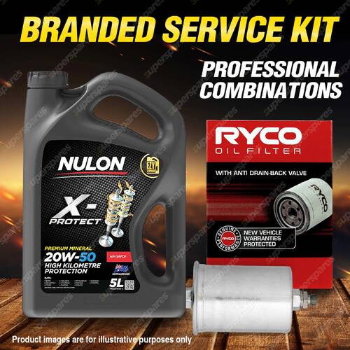Ryco Oil Filter 5L PRO20W50 Engine Oil Service Kit for Porsche 924 Turbo 80-82