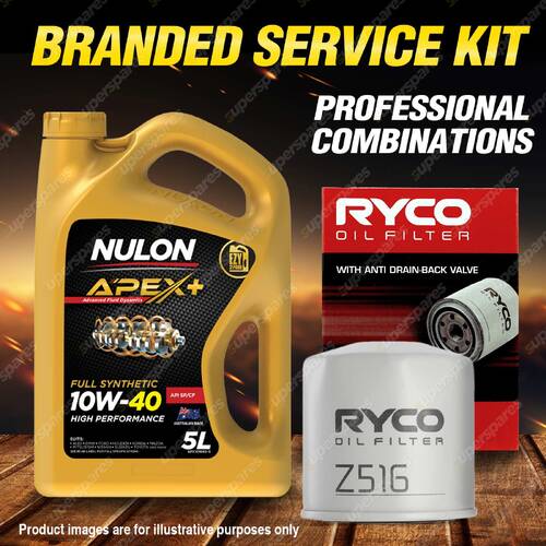 Ryco Oil Filter 5L APX10W40 Engine Oil Service Kit for Mazda Mpv LW V6 2.5L