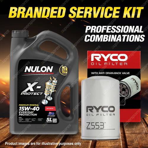 Ryco Oil Filter 5L PRO15W40 Engine Oil Service Kit for Volkswagen Passat 3A 2L