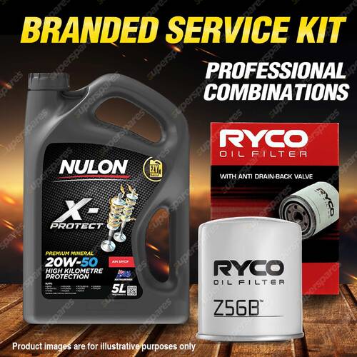 Ryco Oil Filter 5L PRO20W50 Eng. Oil for Mitsubishi Lancer Magna Scorpion Sigma