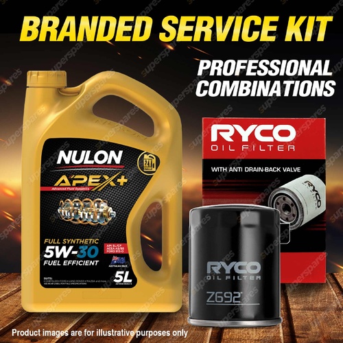 Ryco Oil Filter 5L APX5W30A5 Engine Oil Kit for Jaguar S Type Xf Xj8 Xjr X100