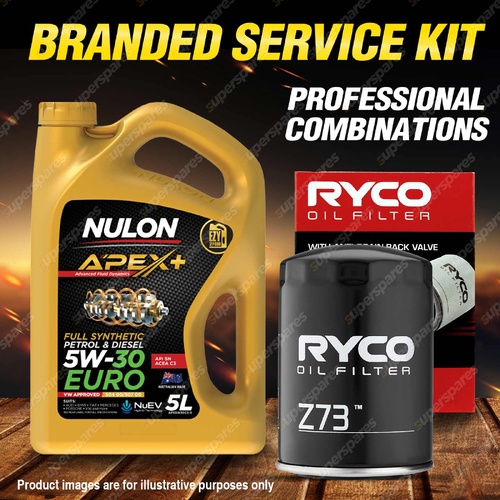 Ryco Oil Filter 5L APX5W30C3 Engine Oil Service Kit for Audi A4 B5 1.8T Qt 1.8L