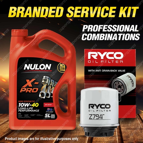 Ryco Oil Filter 5L XPR10W40 Engine Oil Service Kit for Volkswagen Polo 6R TSI