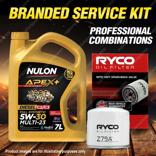 Ryco Oil Filter 7L APX5W30C23 Engine Oil Kit for Subaru Outback BR Diesel