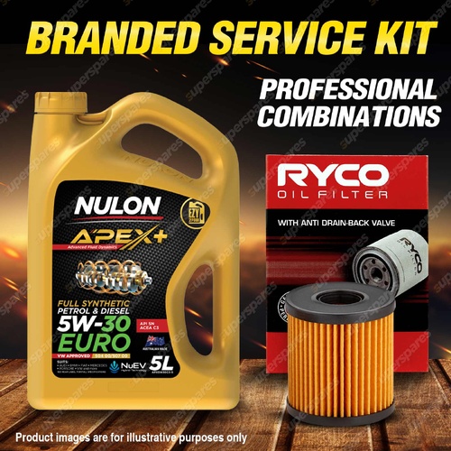Ryco Oil Filter 5L APX5W30C3 Engine Oil Kit for Peugeot 207 A7 GTI CC Rcz
