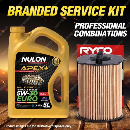 Ryco Oil Filter 5L APX5W30C3 Engine Oil Kit for Volvo C30 M 1.6DRIVe