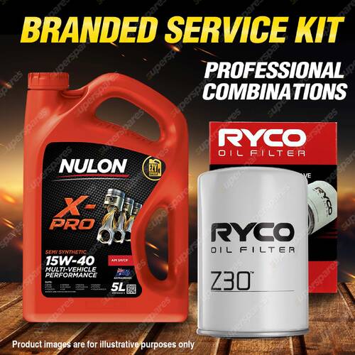 Ryco Oil Filter 5L XPR15W40 Engine Oil Kit for Holden Torana H SER VK VB VL