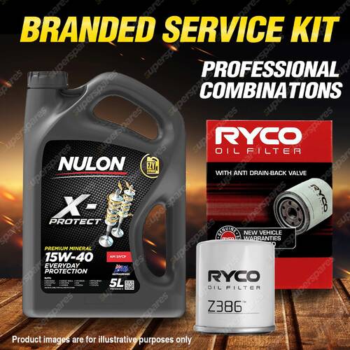 Ryco Oil Filter Nulon 5L PRO15W40 Engine Oil Kit for Toyota Camry Celica Corolla